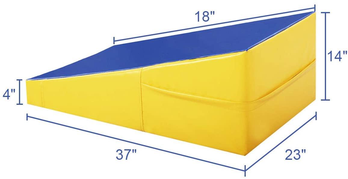 Incline Gymnastic Mat Wedge Shape Gymnastic Tumbling Mat - Giantexus
