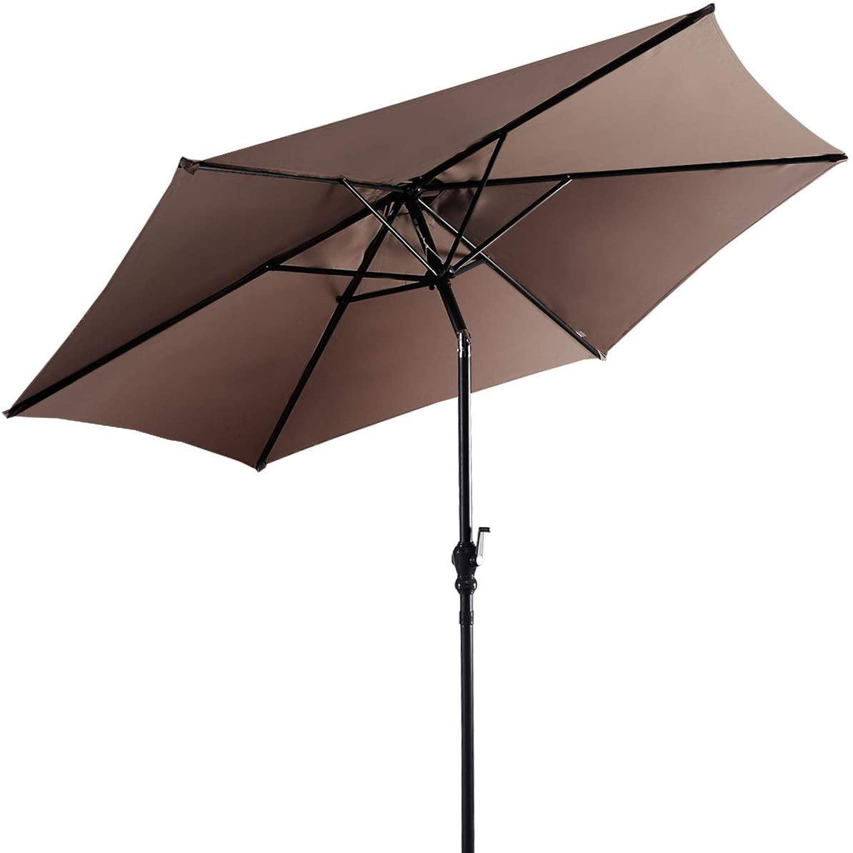 Giantex 9ft Patio Umbrella Outdoor, Market Table Umbrella w/ Push Button Tilt and Crank - Giantexus