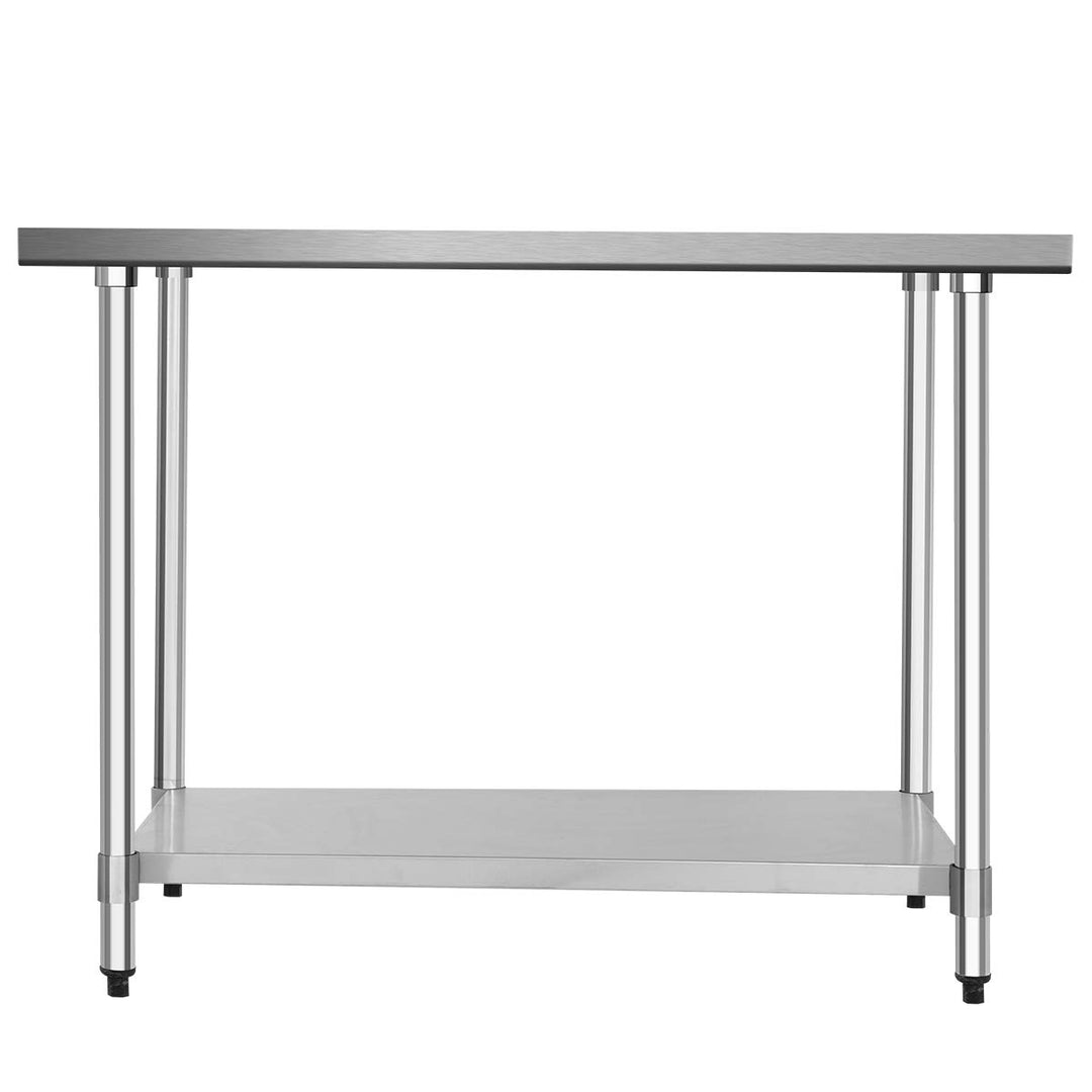 Giantex Stainless Steel Work Table with Shelf Commercial Kitchen Food Prep Table - Giantexus