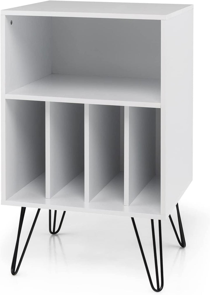 Giantex End Table Record Player Stand, Turntable Stand Record Storage Cabinet