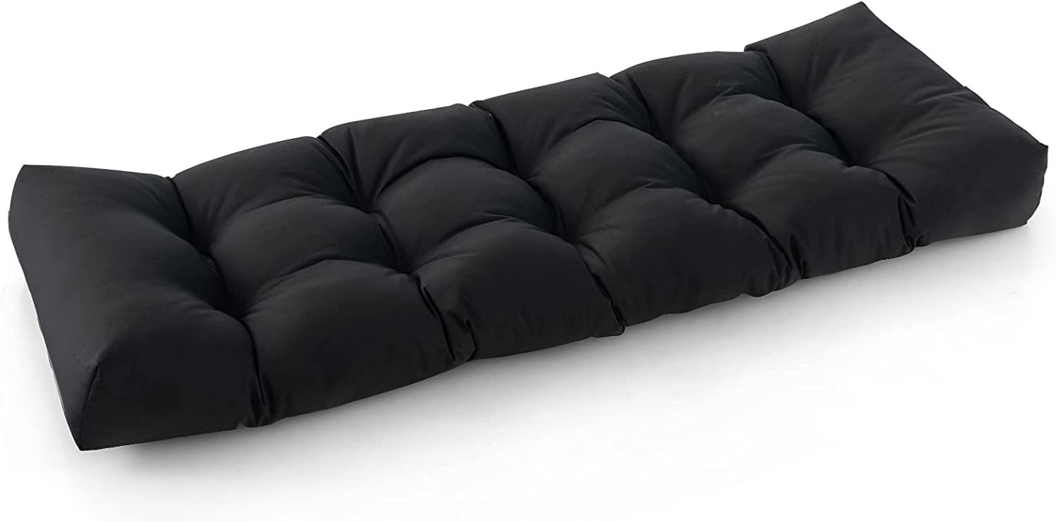 Giantex Outdoor Bench Cushion, 52 x 19.5 Inch Tufted Patio Cushion Pads for Garden Sofa Settee Couch