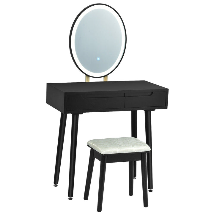 CHARMAID Vanity Set with Lighted Mirror - Giantexus