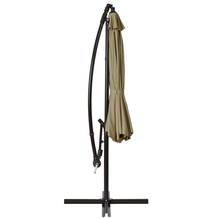 10ft Offset Patio Umbrella Cantilever Umbrella - Giantexus