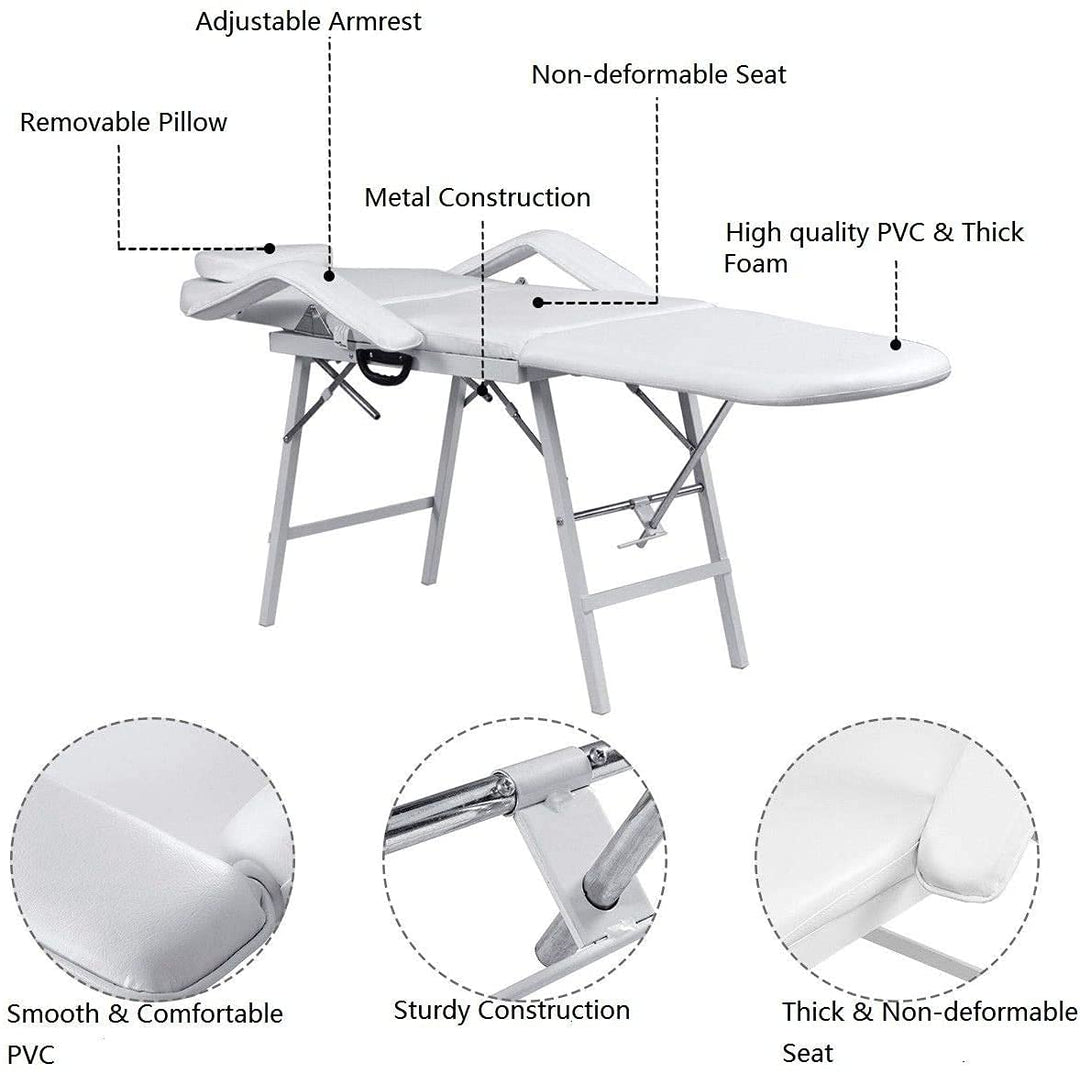 Giantex 73 Portable Tattoo Parlor Spa Salon Facial Bed Beauty Massage Table Chair