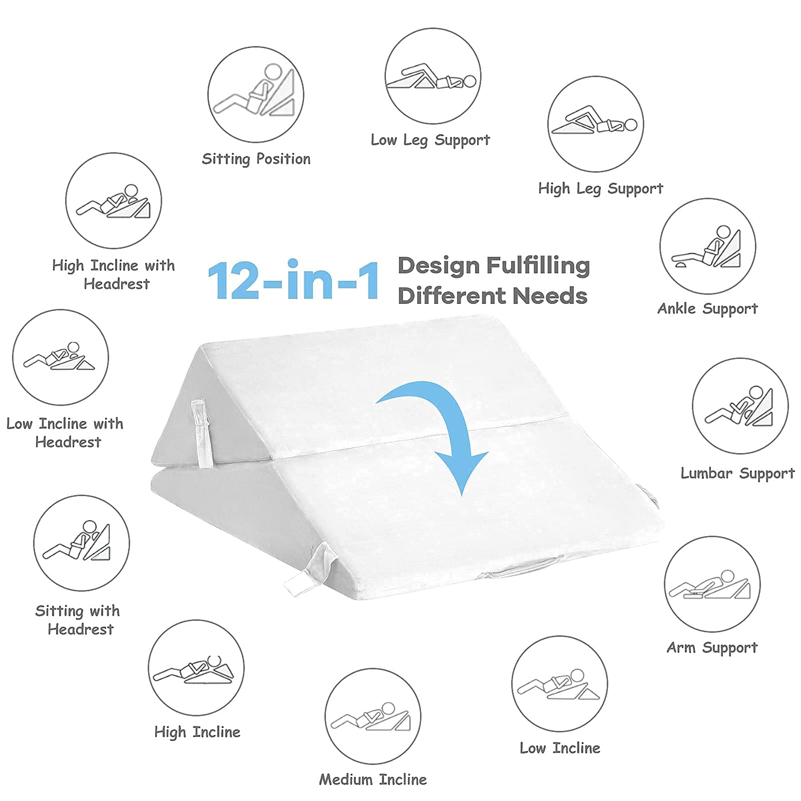 Bed Wedge Pillow - Giantex
