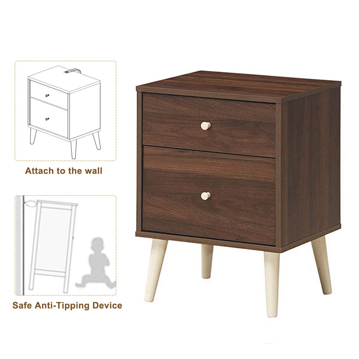 Giantex Hallway Storage Cabinet Organizer Beside End Table