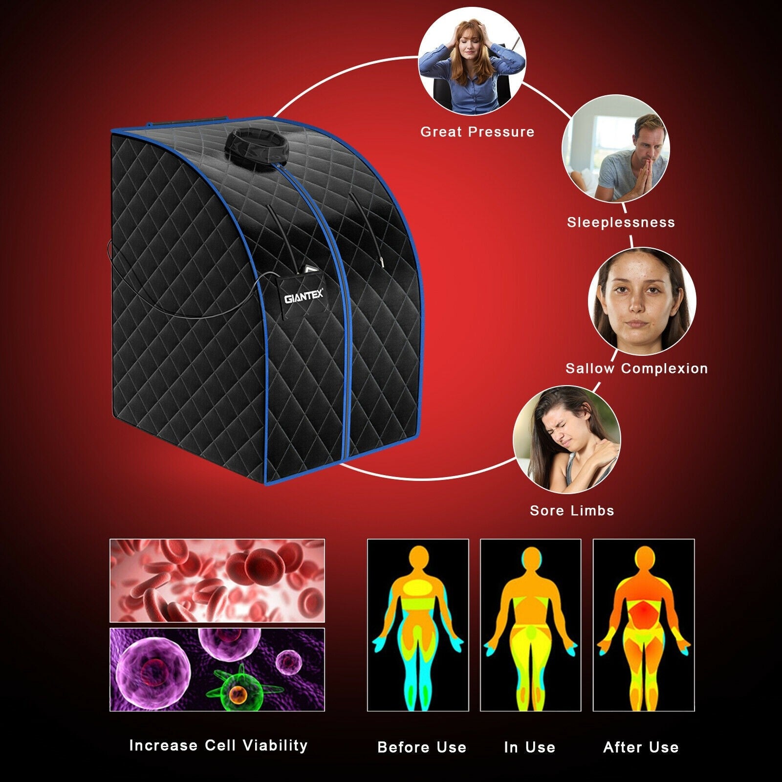 Portable Sauna Infrared Personal Home Spa