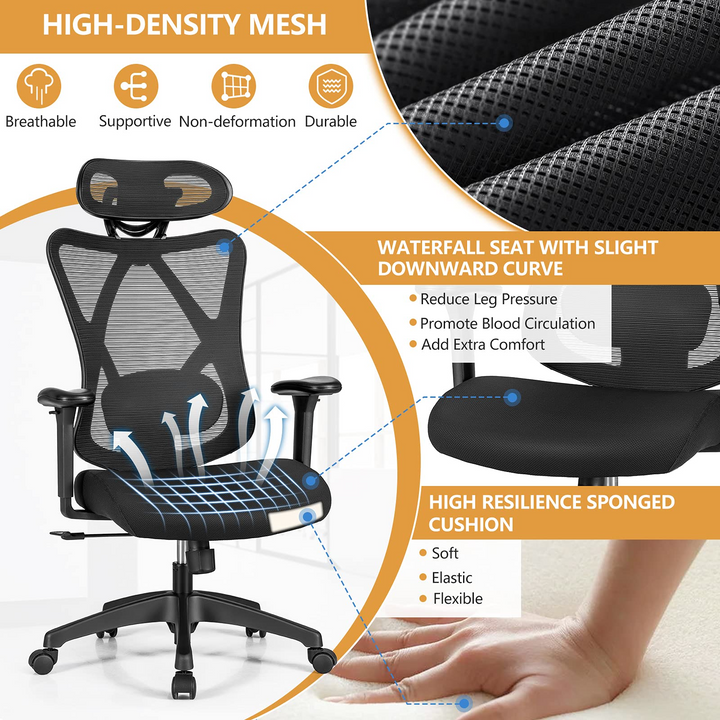 Giantex Ergonomic Office Chair with Adjustable Lumbar Support