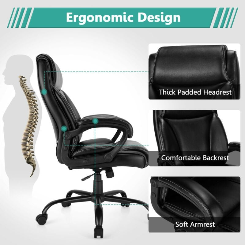Home Office Chair, 400 LBS High Back Big and Tall Executive Chair