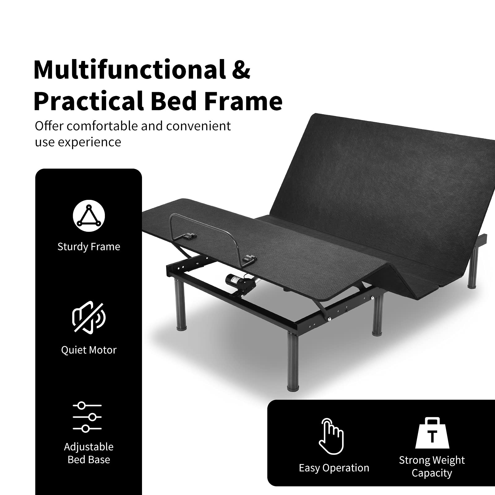 Giantex Adjustable Bed Base, Electric Adjustable Bed Frame w/ Wireless Remote