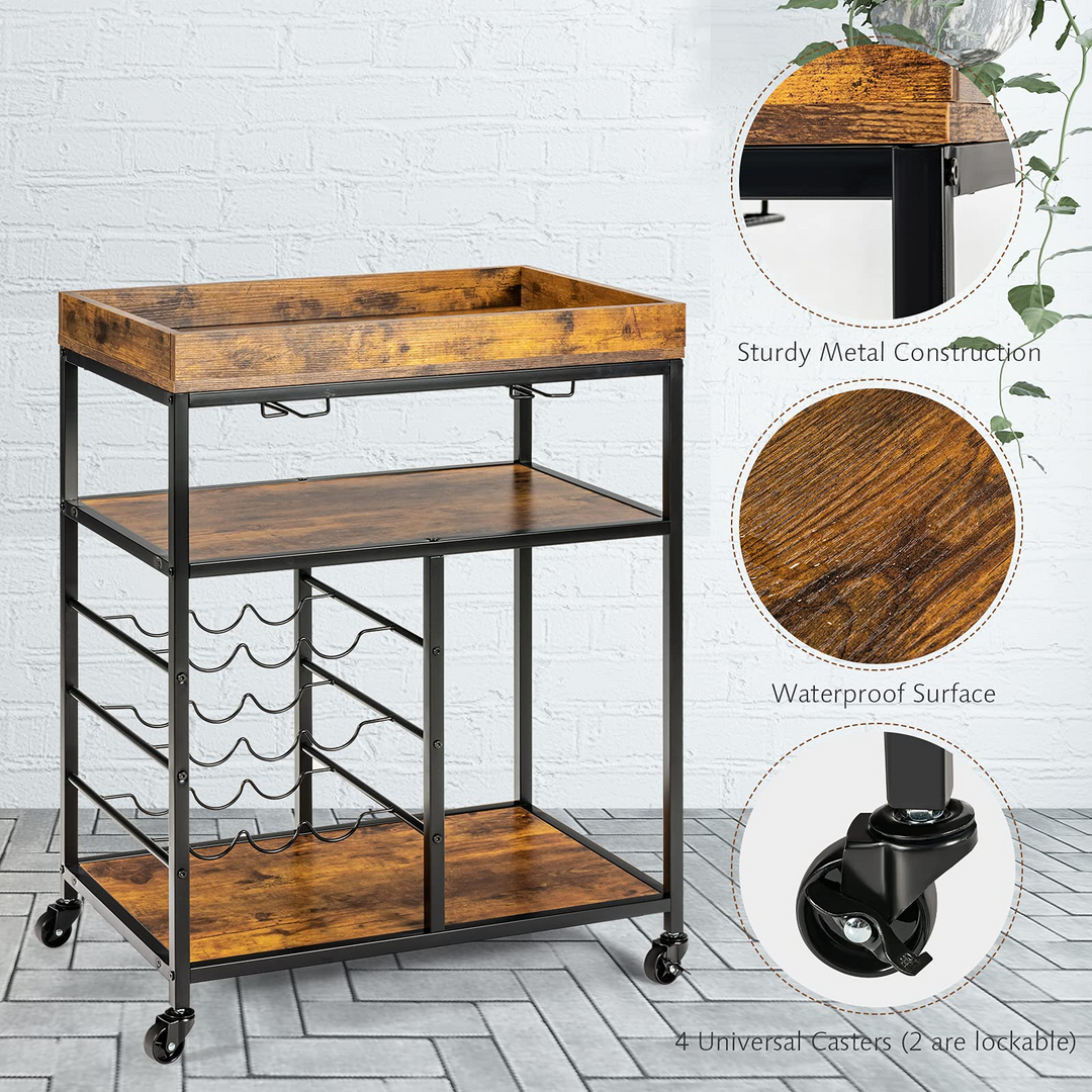Giantex Island Cart, Rolling Kitchen Trolley