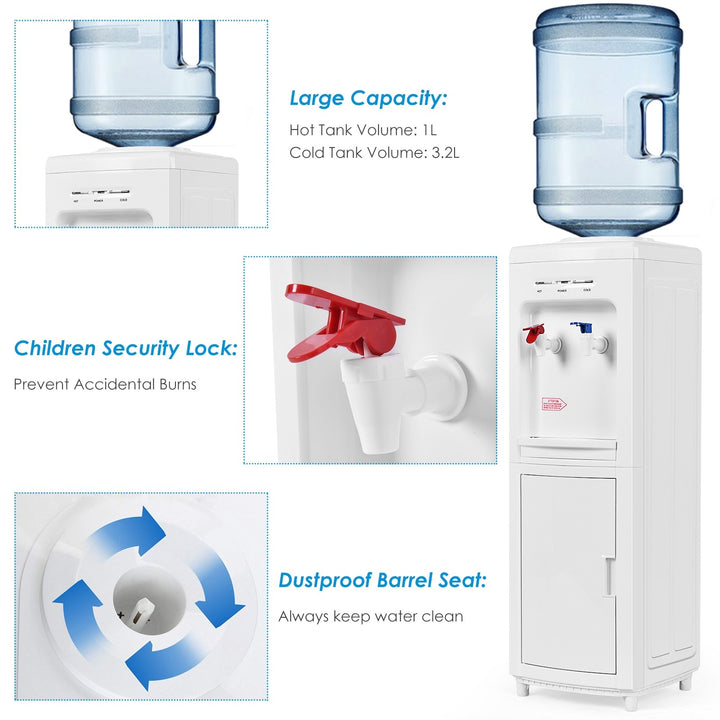 Top Loading Water Cooler Dispenser - Giantex