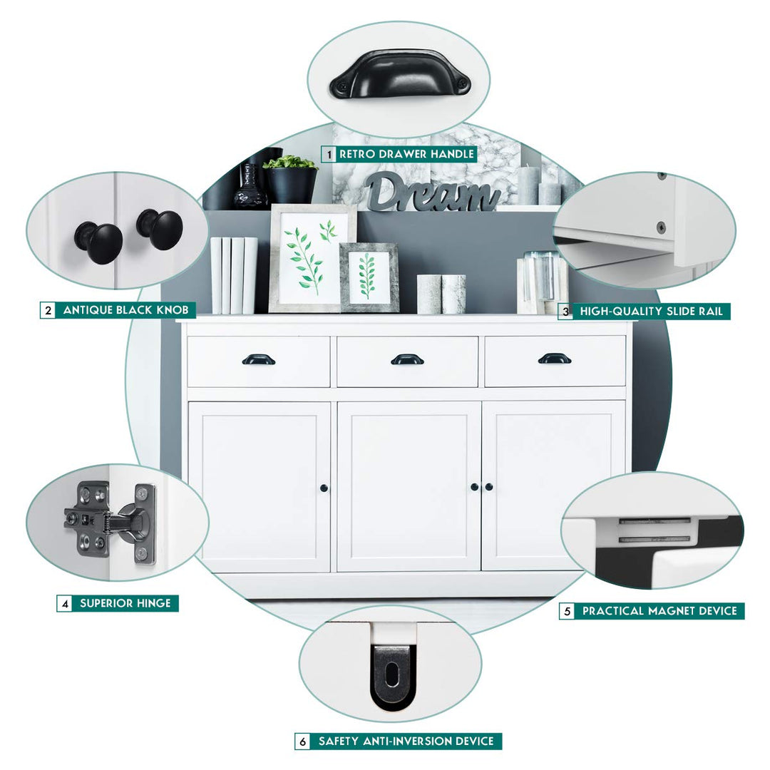 Giantex Sideboard Buffet Server Storage Cabinet Console Table