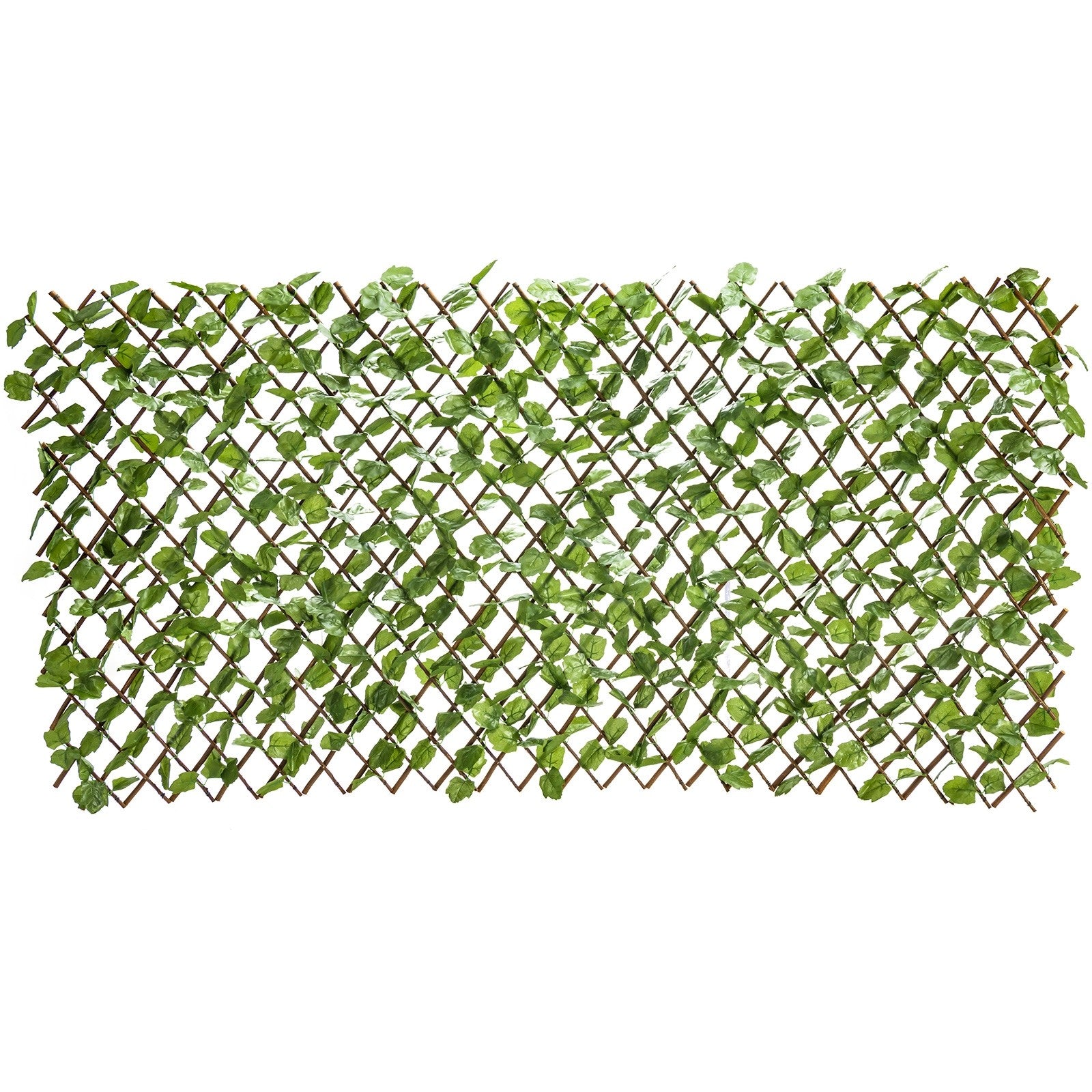 Giantex 3PCS Expandable Artificial Hedges Faux Ivy Leaves Fence