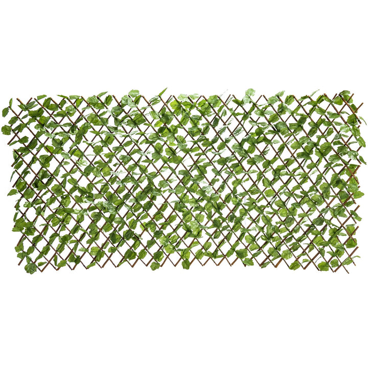 Giantex 3PCS Expandable Artificial Hedges Faux Ivy Leaves Fence