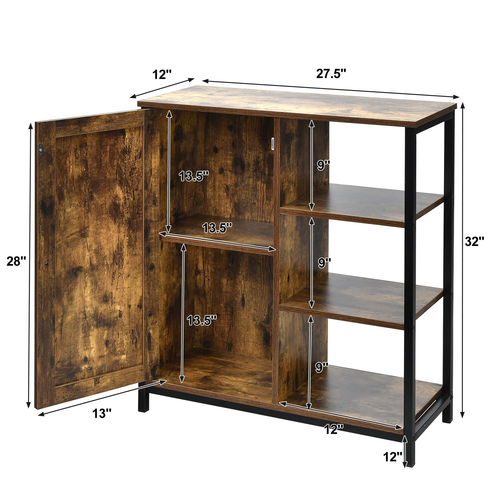 Giantex Storage Cabinet, Industrial Pantry Cupboard