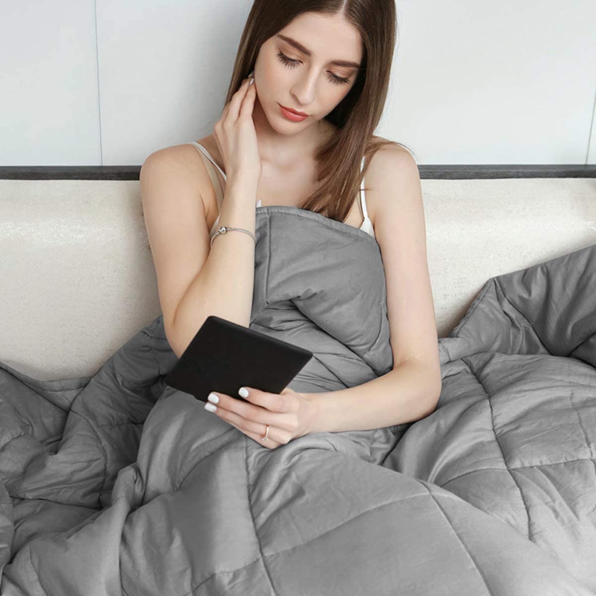 Premium Weighted Blanket Smaller Pockets  | 60"x80" | Queen Size
