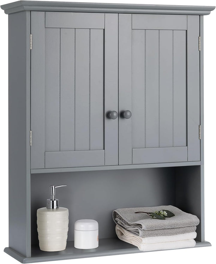 Giantex Bathroom Wall Mounted Cabinet - Storage Cabinet w/Adjustable Shelf