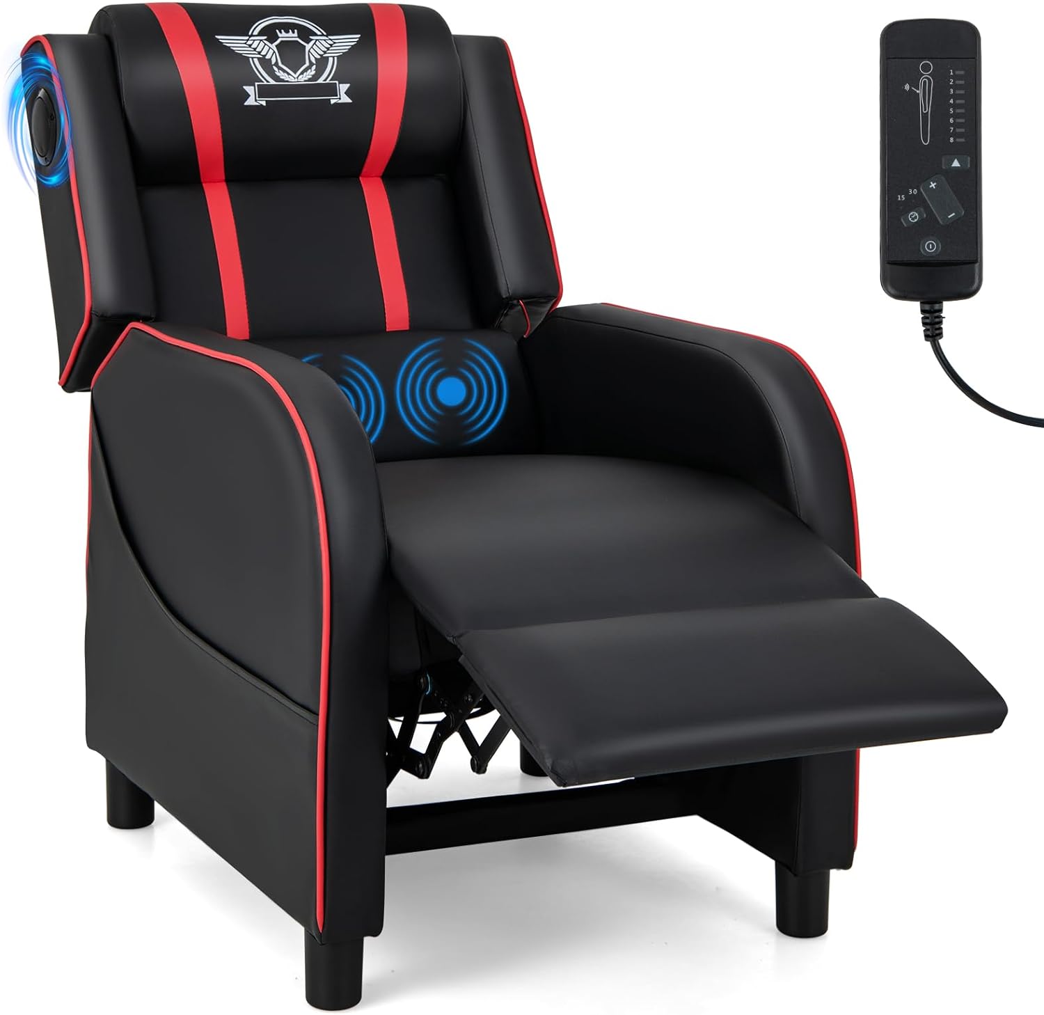 Massage Lumbar Cushion Racing Gaming Chair Reclining Backrest