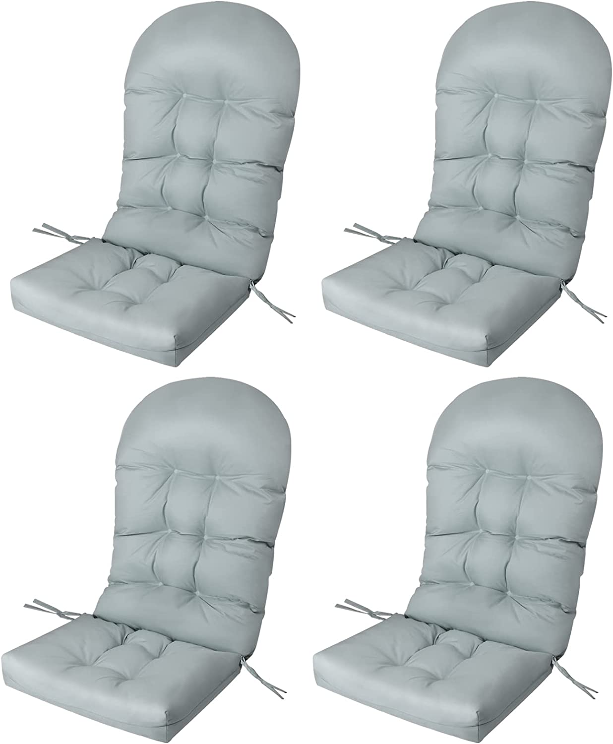 Giantex Patio Adirondack Chair Cushion - 49"x 23"High Back Rocking Chair Cushion w/Fixing Straps, Durable & Fade Resistant