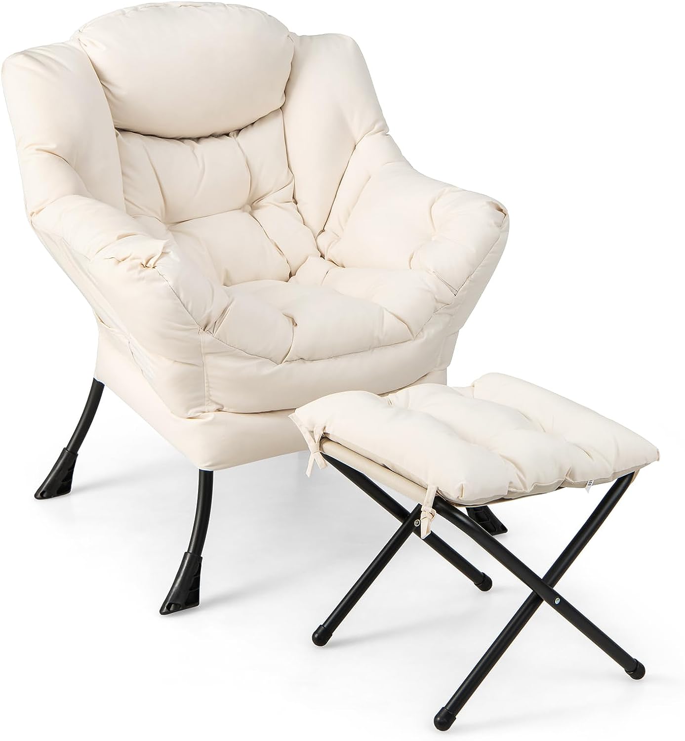 Modern Lazy Chair, Accent Contemporary Lounge Chair - Giantex