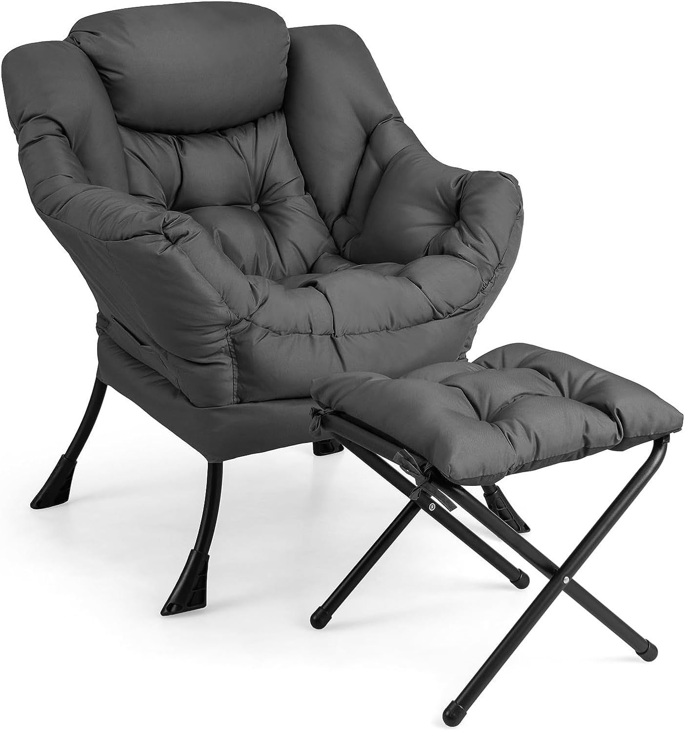 Modern Lazy Chair, Accent Contemporary Lounge Chair - Giantex