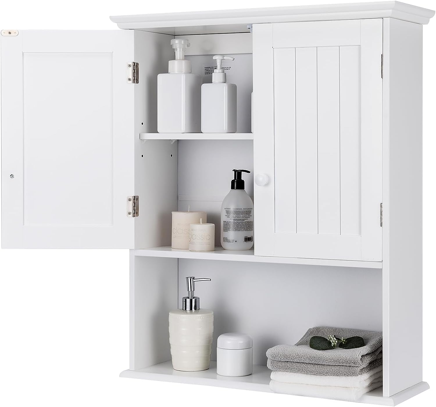 Giantex Bathroom Wall Mounted Cabinet - Storage Cabinet w/Adjustable Shelf