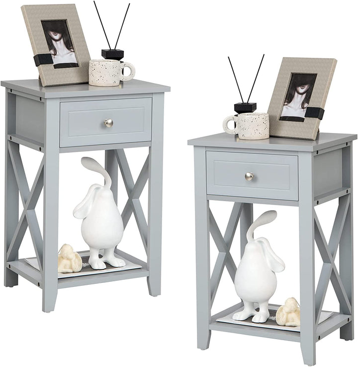 Giantex Modern X-Design Nightstand