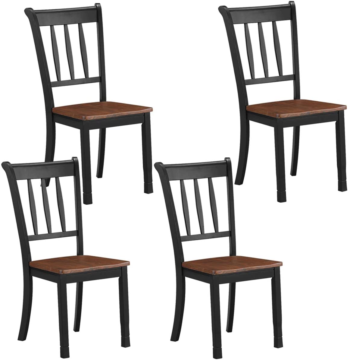 Solid Wood Whitesburg Dining Chairs Set of 4 - Giantexus