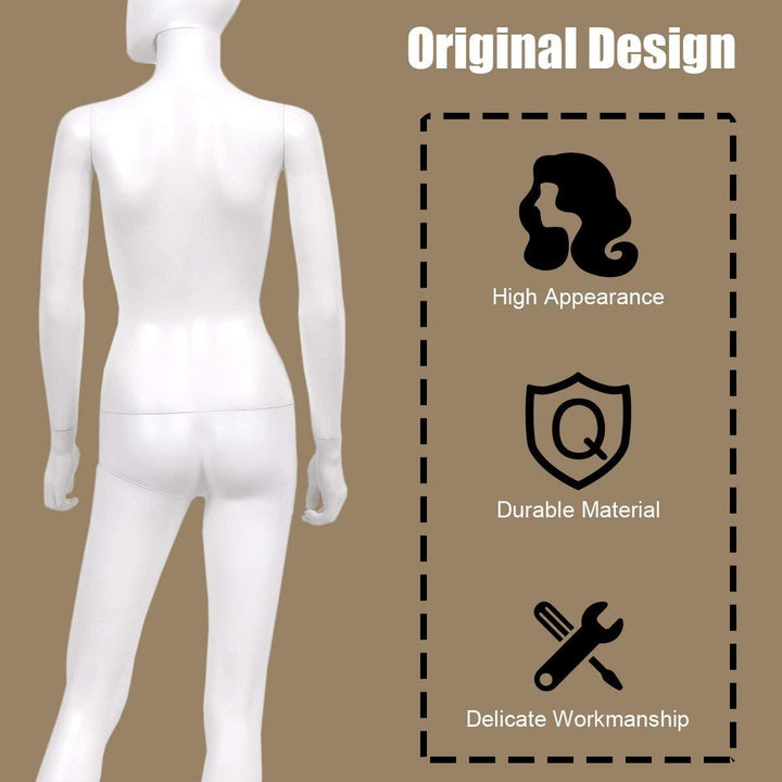 5.8 FT Female Mannequin Adjustable Detachable Manikin - Giantexus