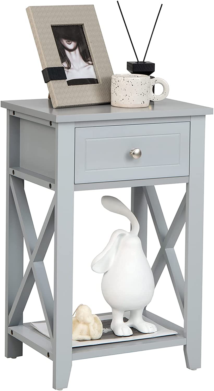 Giantex Modern X-Design Nightstand
