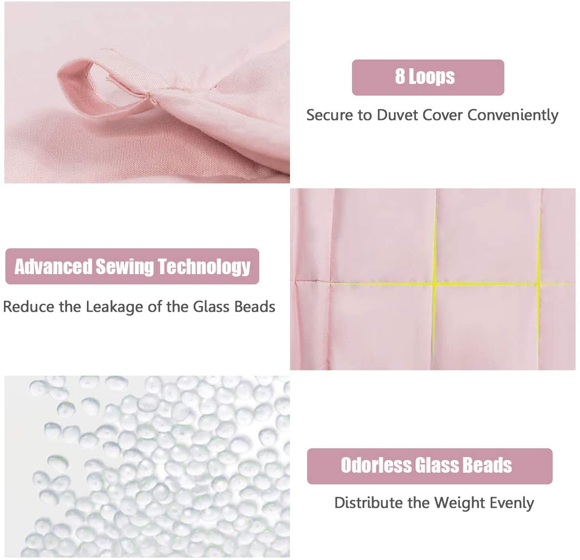 Weighted Blanket with Duvet Covers - Giantex
