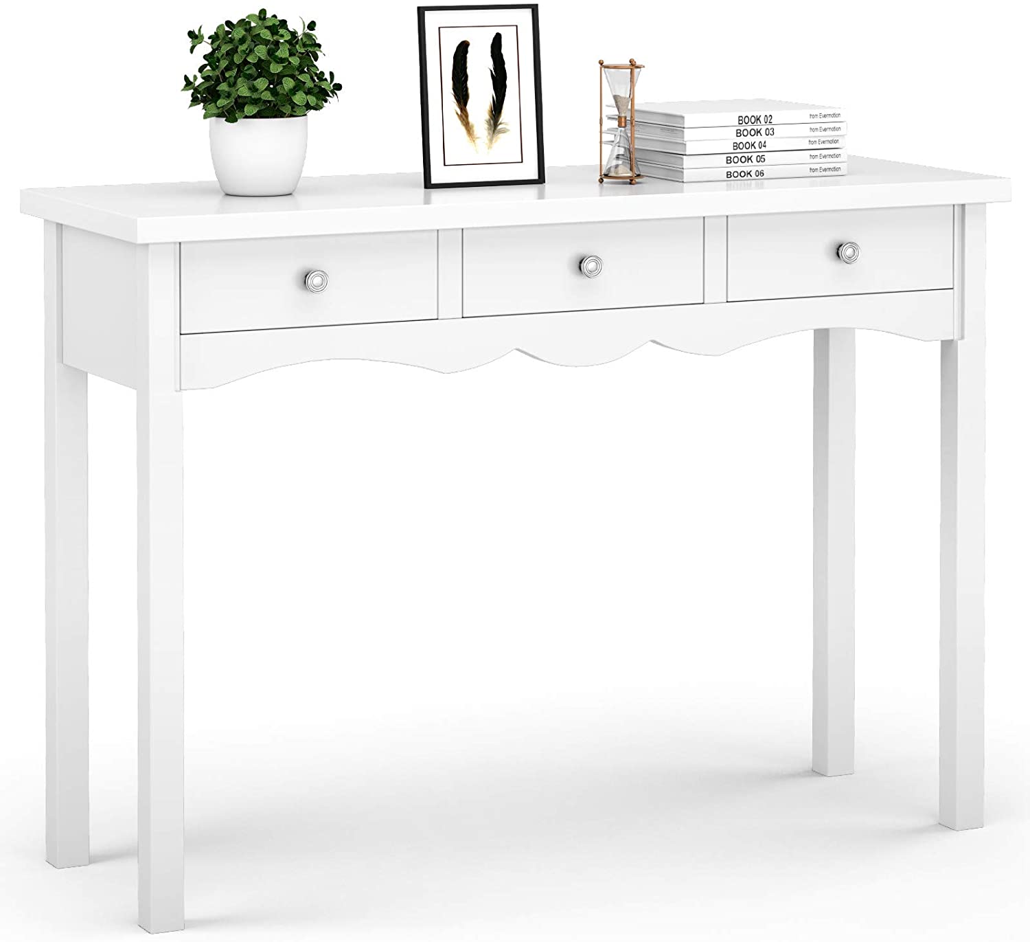 Console Table for Entryway W/Storage 3-Drawers Hall Table Desk