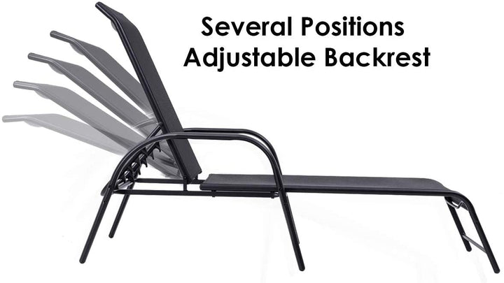 Outdoor Patio Chaise Lounge Chair