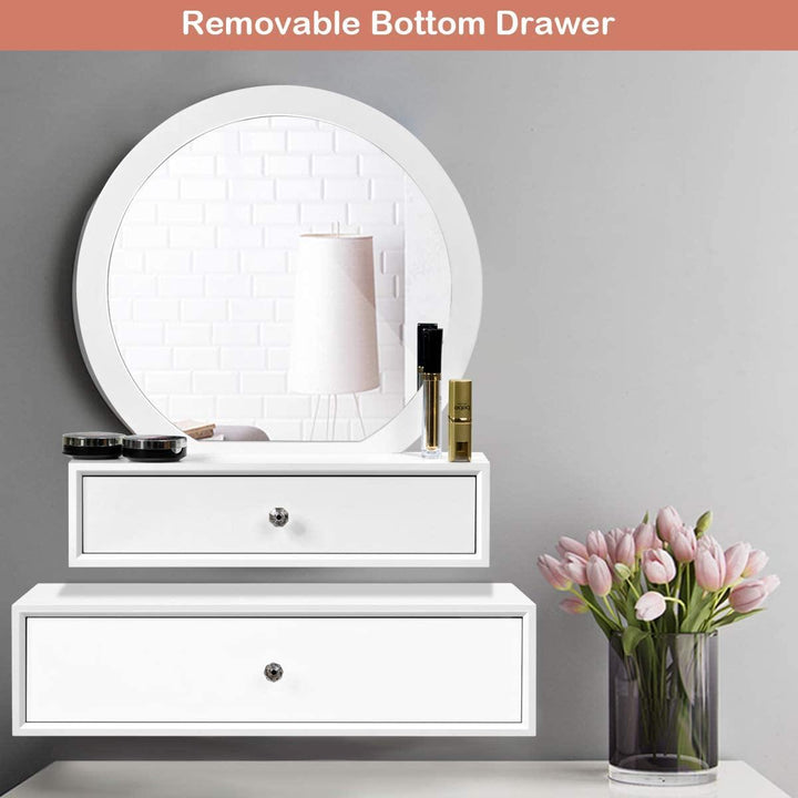 Giantex | 2-in-1 Vanity Mirror with lights and Removable Drawers - Giantexus