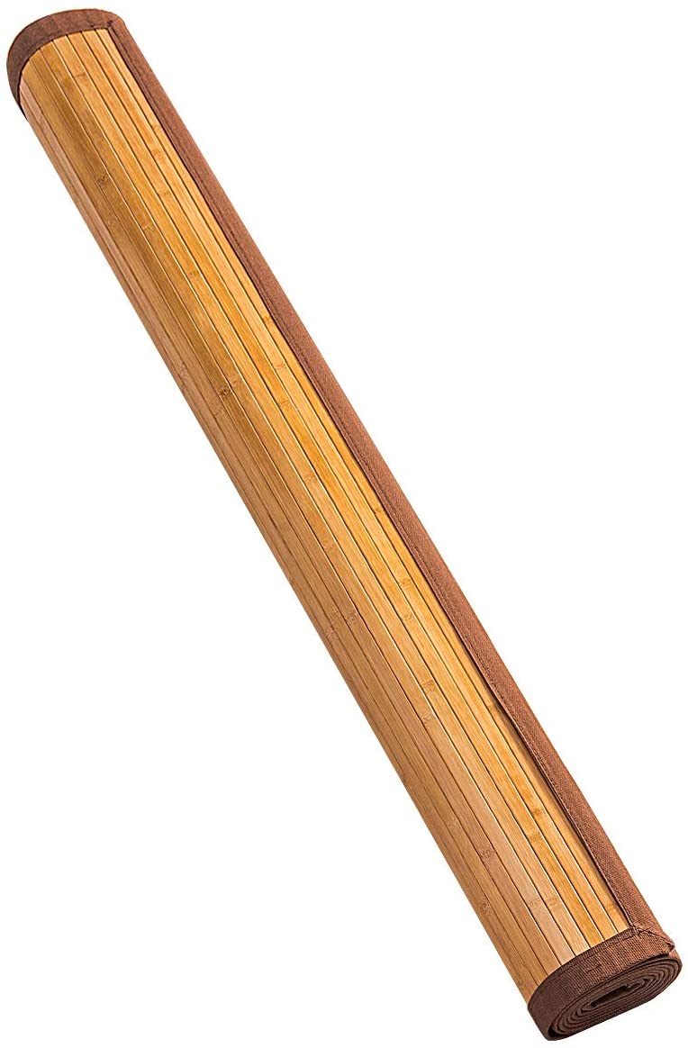 Floor Carpet Natural Bamboo Wood Indoor 60" x 96" Area Rug