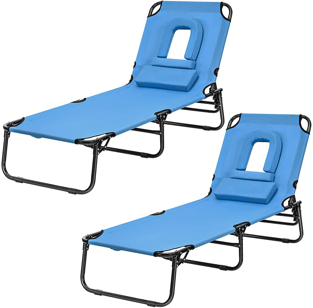 Beach Lounge Chair Chaise Lounge Chairs - Giantexus