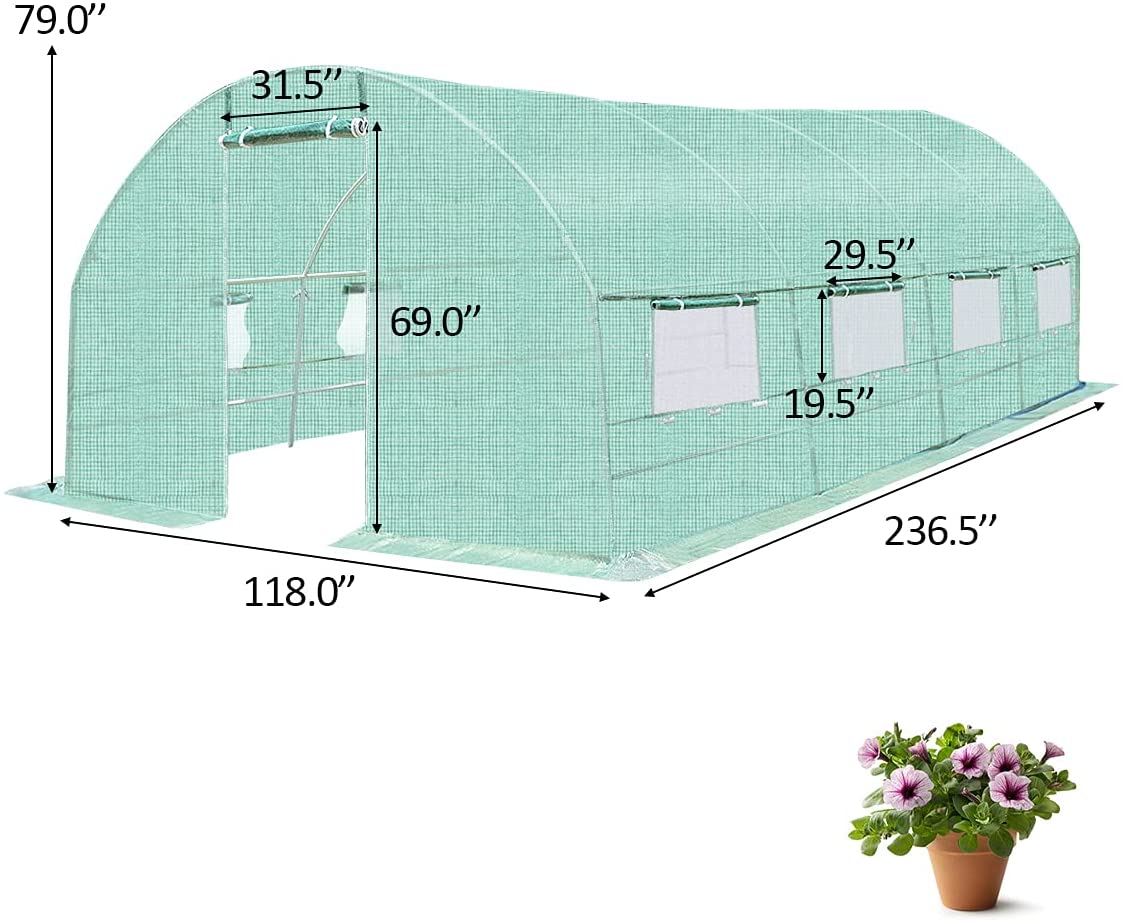Portable Walk in Greenhouse Plant Grow Tents