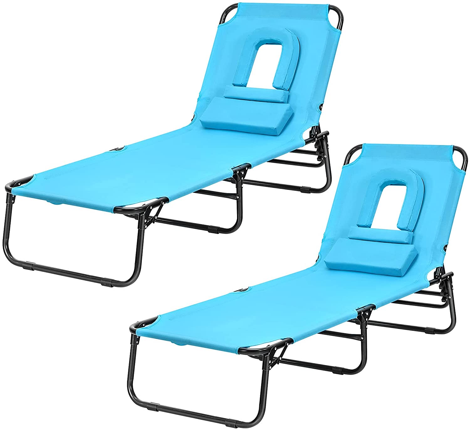 Beach Lounge Chair Chaise Lounge Chairs - Giantexus