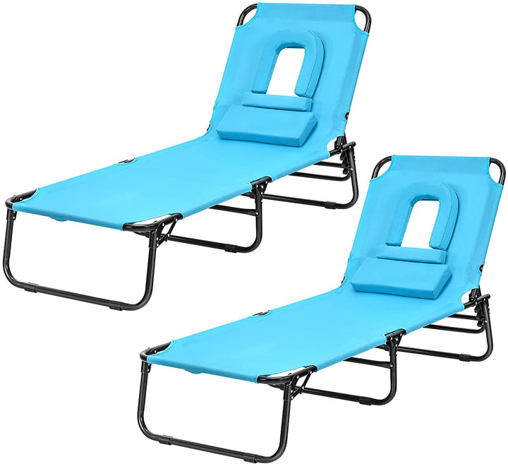 Beach Lounge Chair Chaise Lounge Chairs - Giantexus