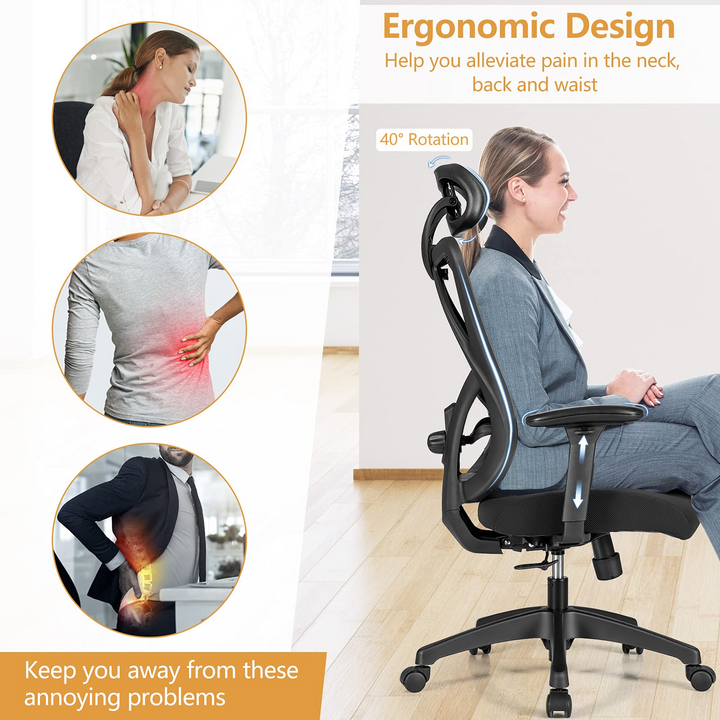 Giantex Ergonomic Office Chair with Adjustable Lumbar Support