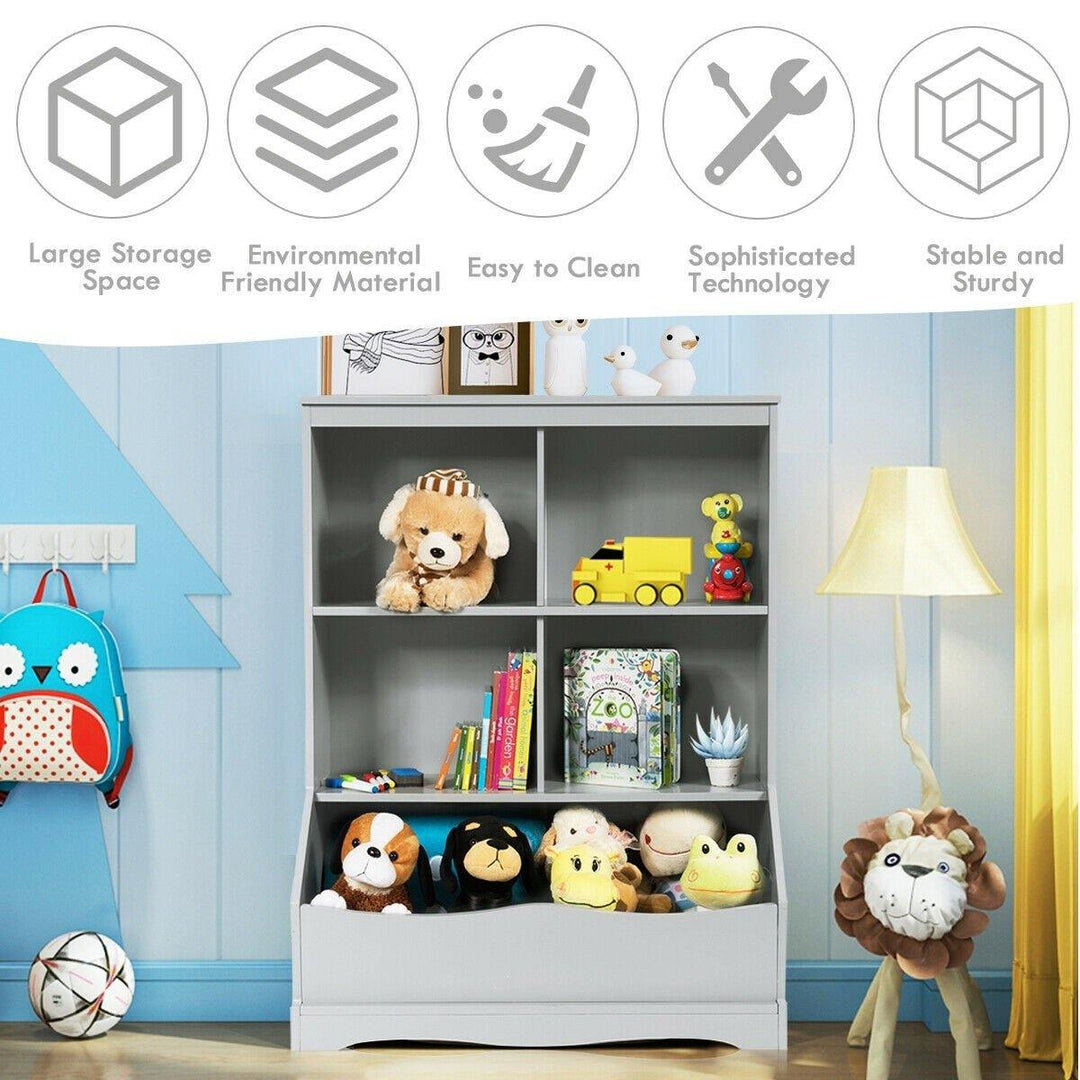 3 Shelf 4 Cube Units, Storage Bins Cubbies for Kids????? Collections - Giantexus