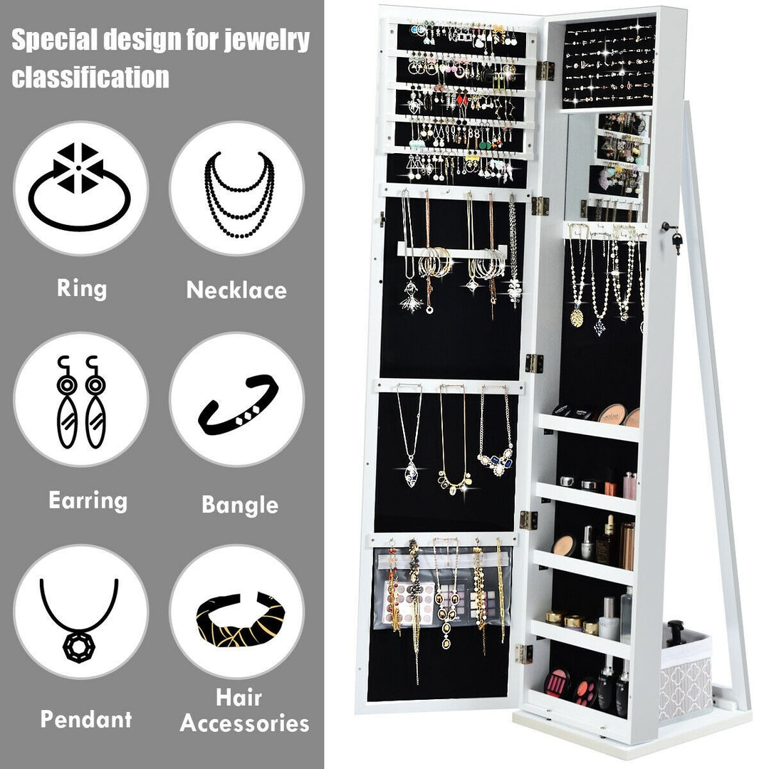 CHARMAID | Standing Jewelry Armoire - Giantexus