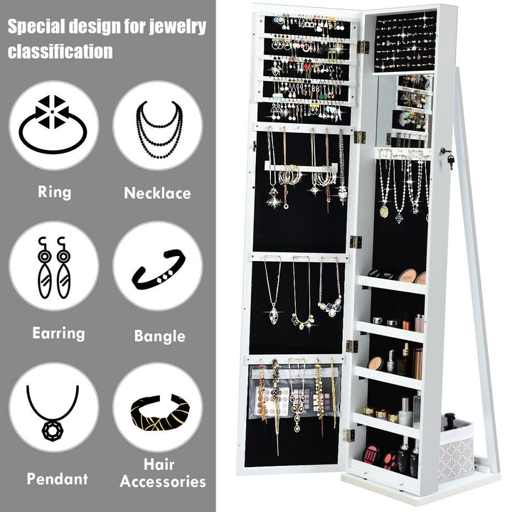 CHARMAID | Standing Jewelry Armoire - Giantexus