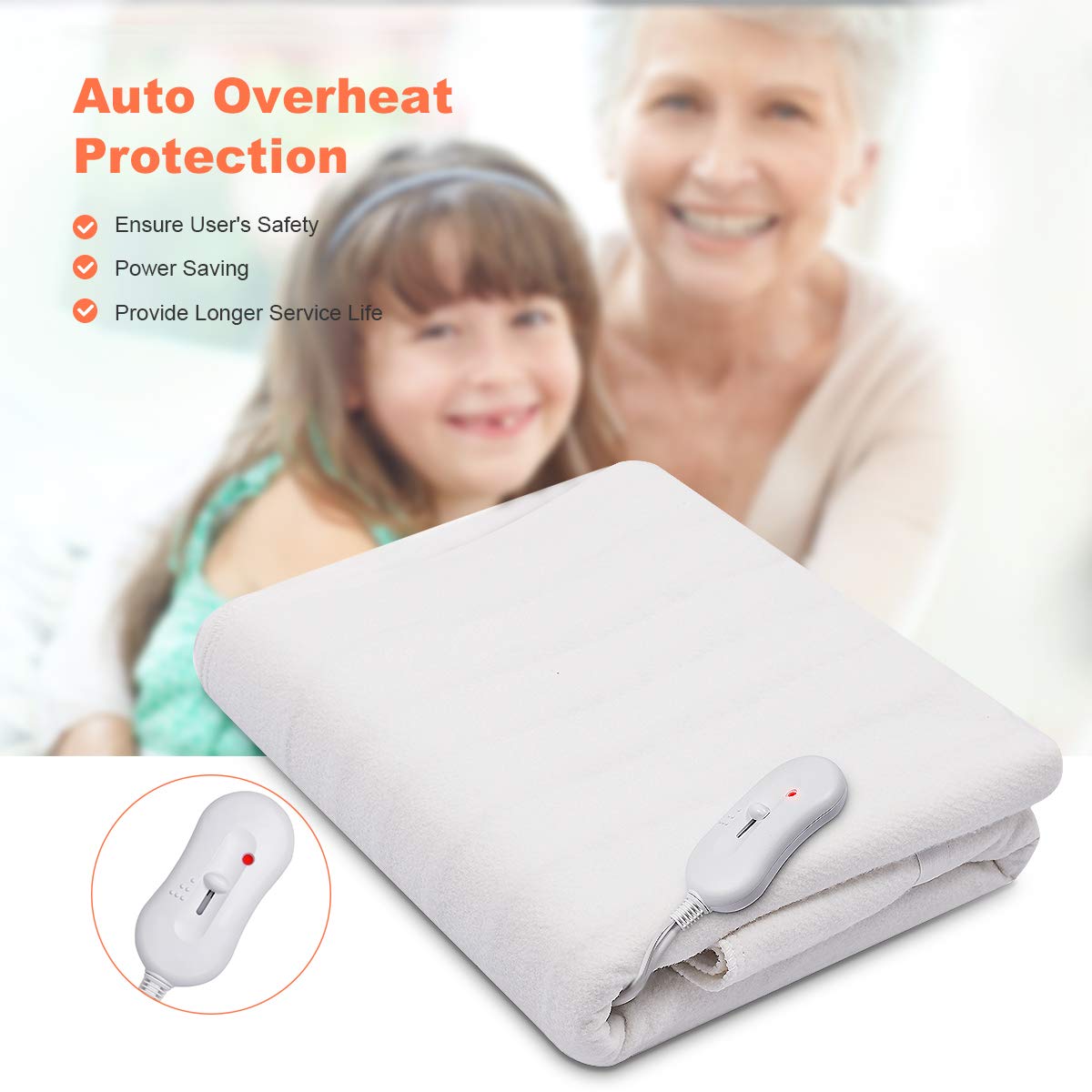 Giantex Standard Massage Table Warmer, Spa Table Heating Pad with Three Heat Settings