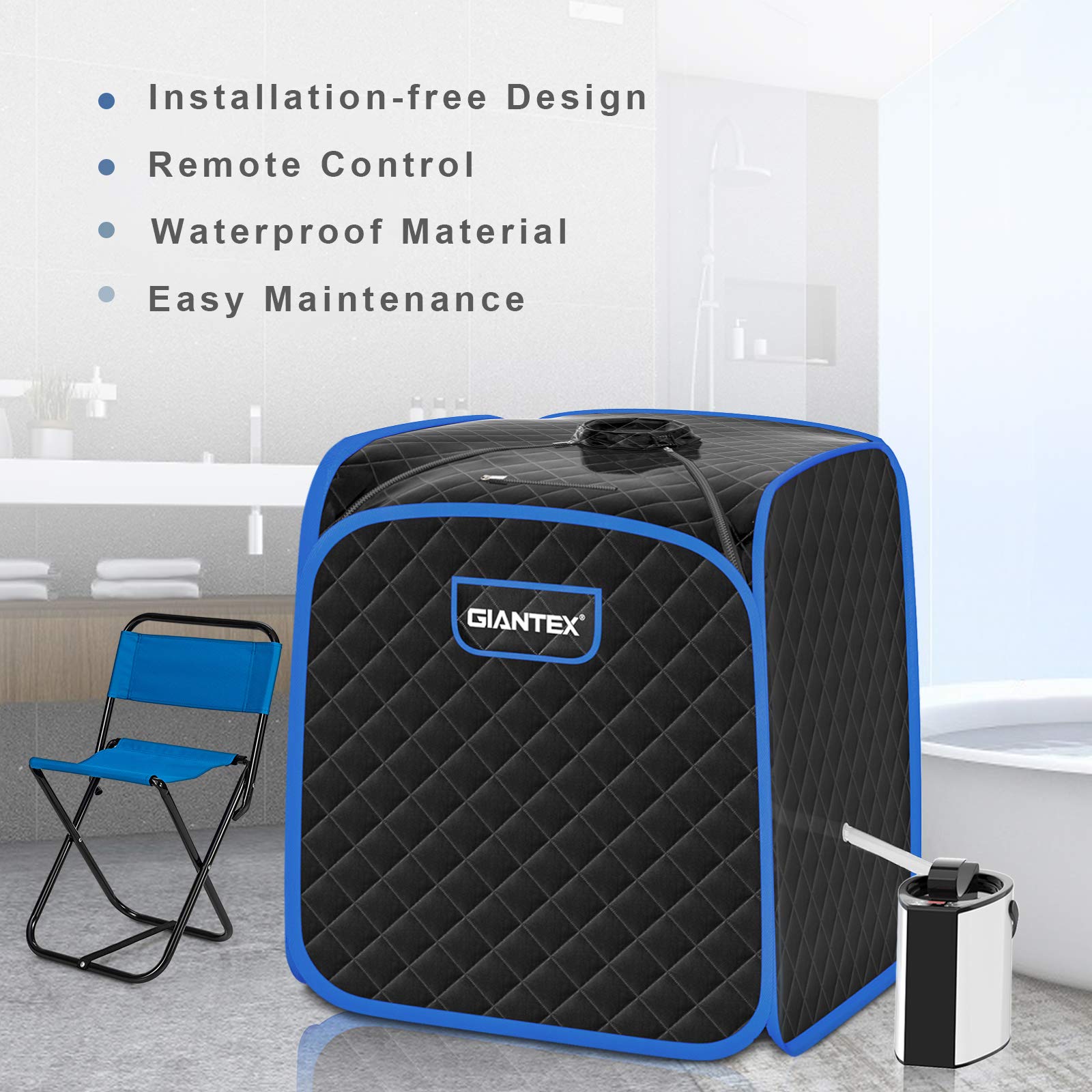 Steam Sauna Portable Therapeutic Sauna 3L Blast-Proof Remote Control