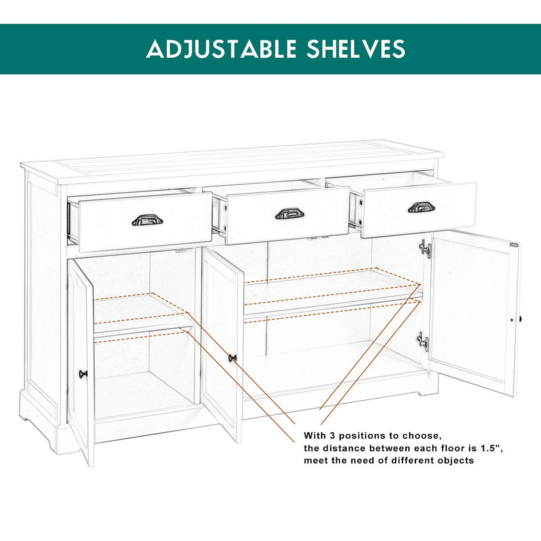 Giantex Sideboard Buffet Server Storage Cabinet Console Table