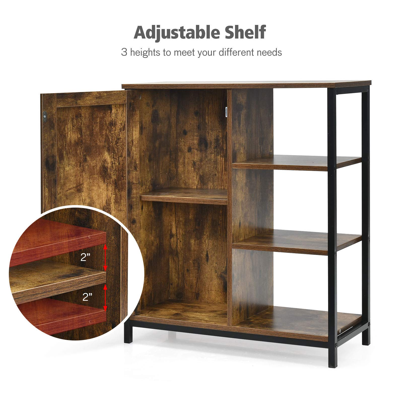 Giantex Storage Cabinet, Industrial Pantry Cupboard