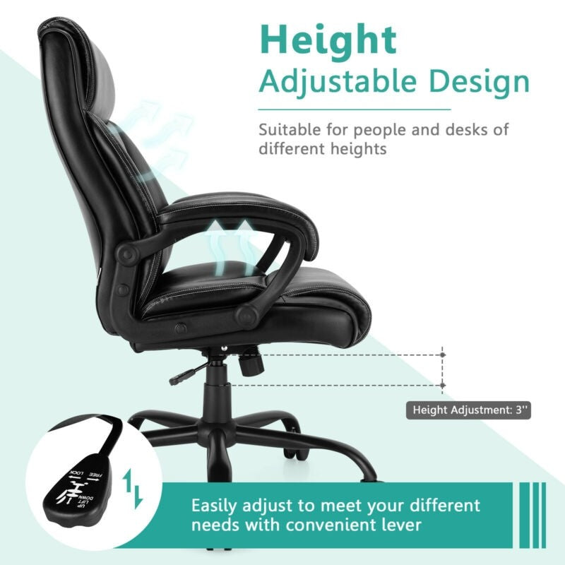 Home Office Chair, 400 LBS High Back Big and Tall Executive Chair