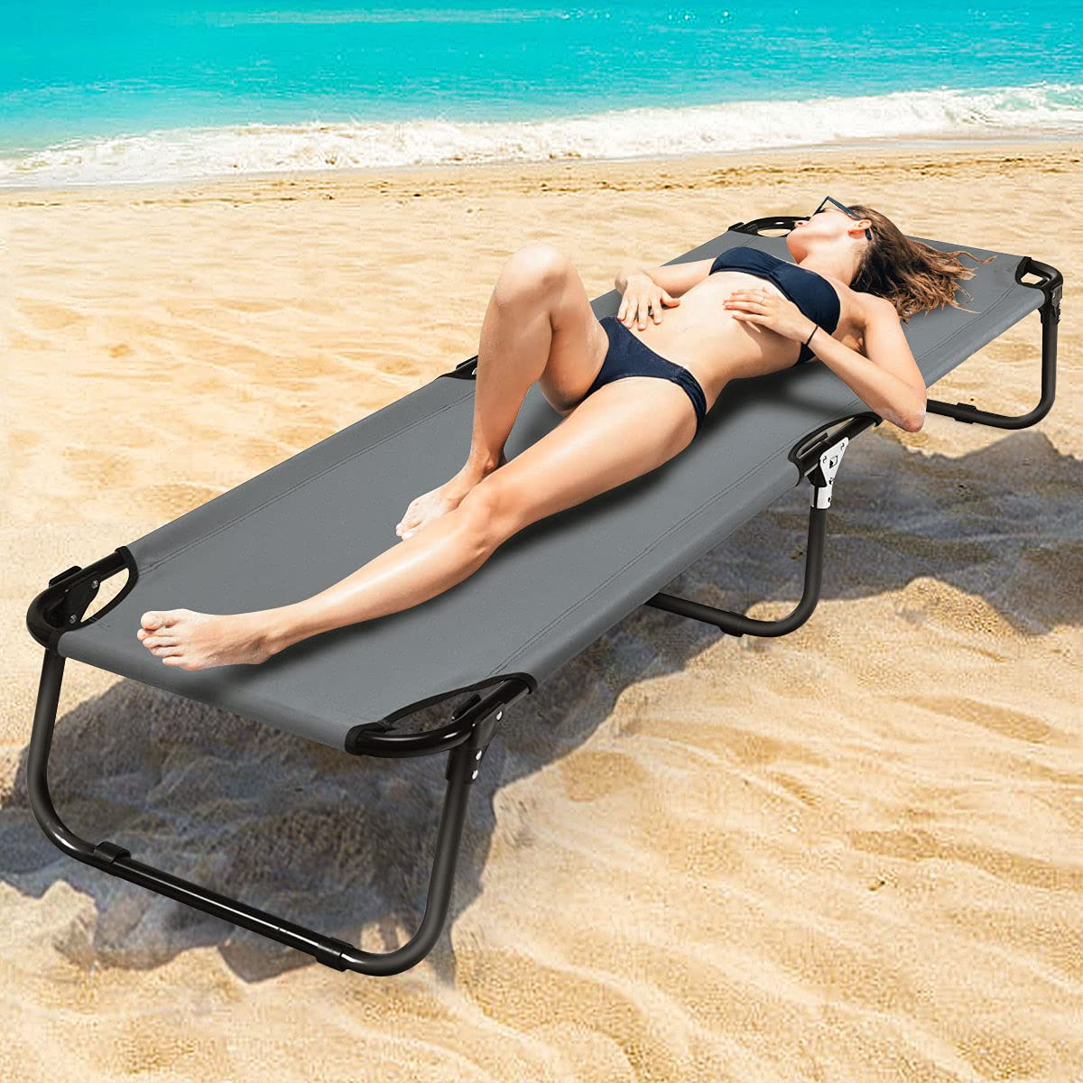 Giantex  Light Weight Camping Bed for Camp Office Sleepover